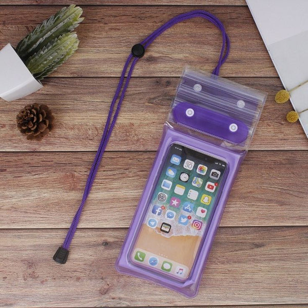 PURPLE WATER PROOF MOBILE COVER